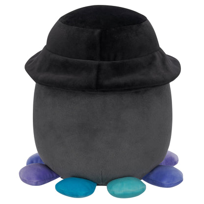 Squishmallows 8" Yoko the Charcoal Grey Octopus with Bucket Hat | Jazwares