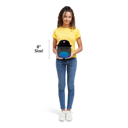 Squishmallows 8" Yoko the Charcoal Grey Octopus with Bucket Hat | Jazwares