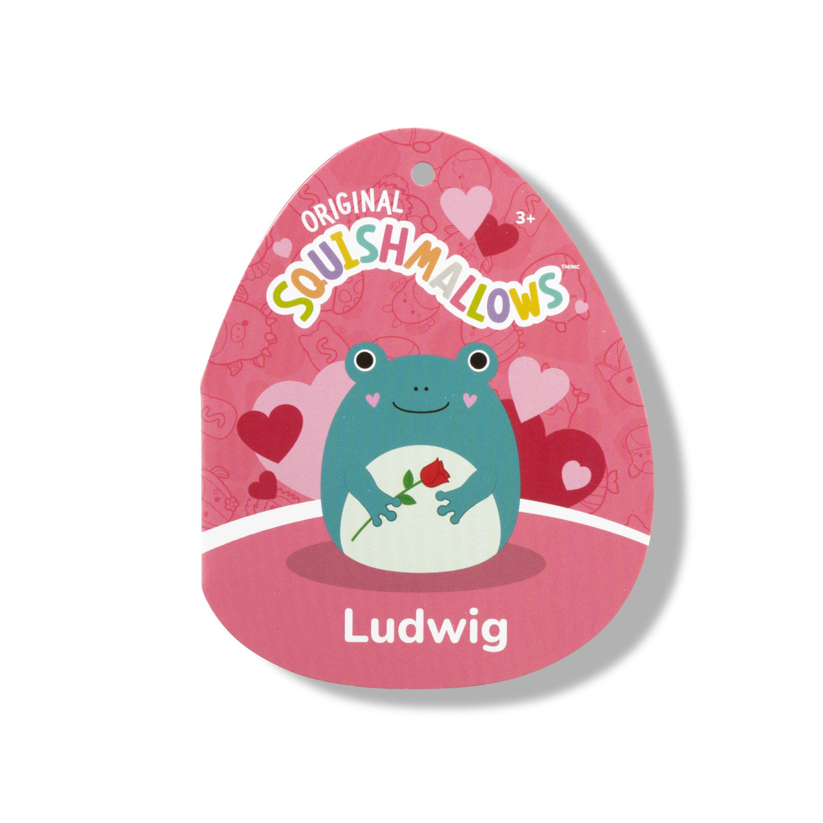 Squishmallows 12" Ludwig the Teal Frog Holding Rose | Jazwares