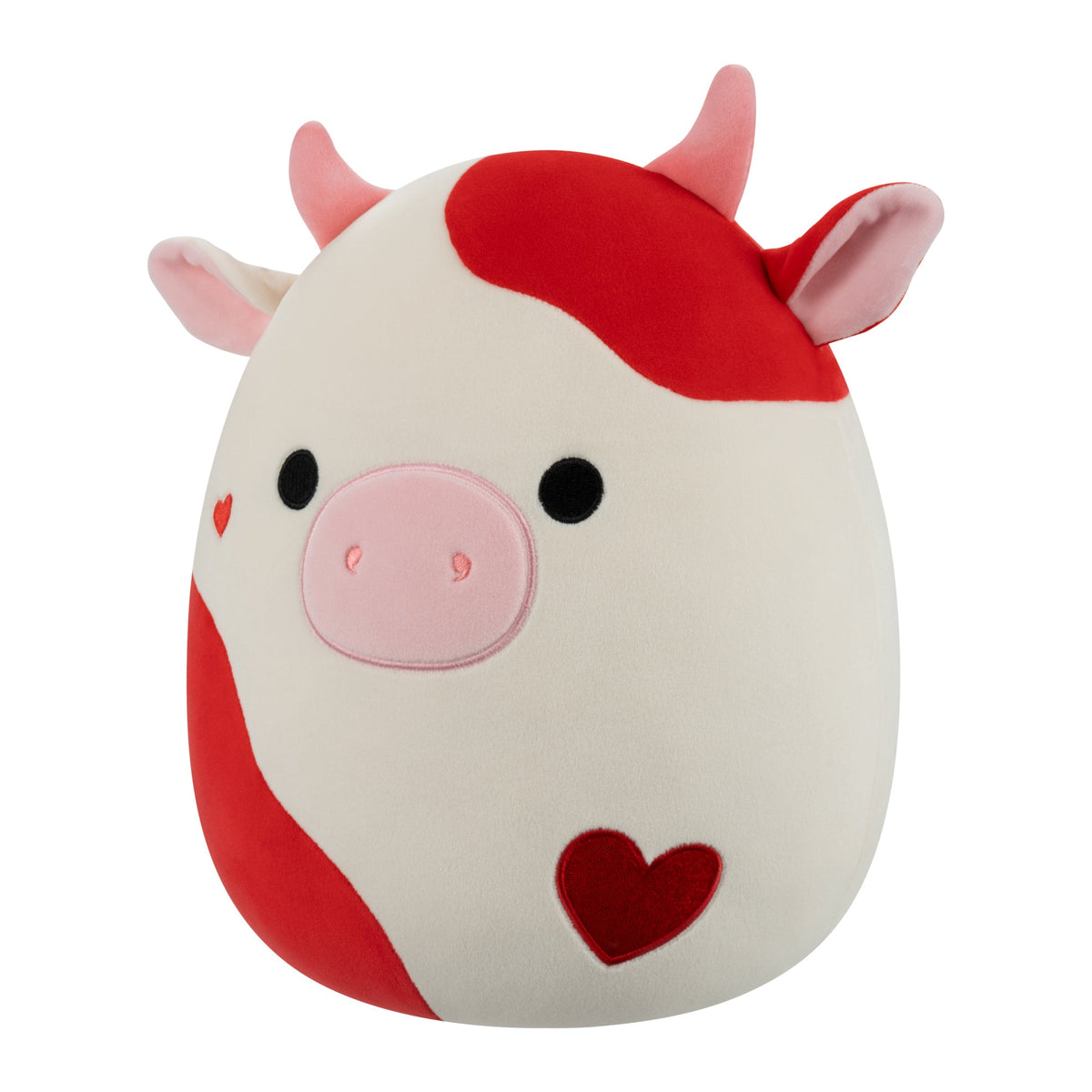 Squishmallows 12" Idris the Red and Off-White Cow | Jazwares