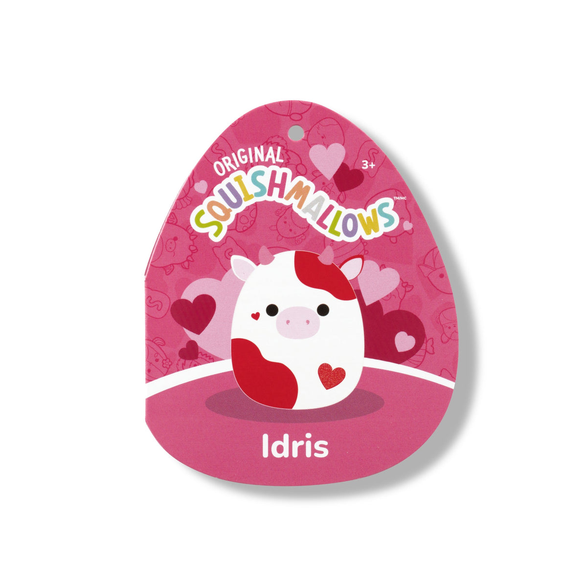 Squishmallows 12" Idris the Red and Off-White Cow | Jazwares