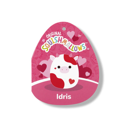 Squishmallows 12" Idris the Red and Off-White Cow | Jazwares