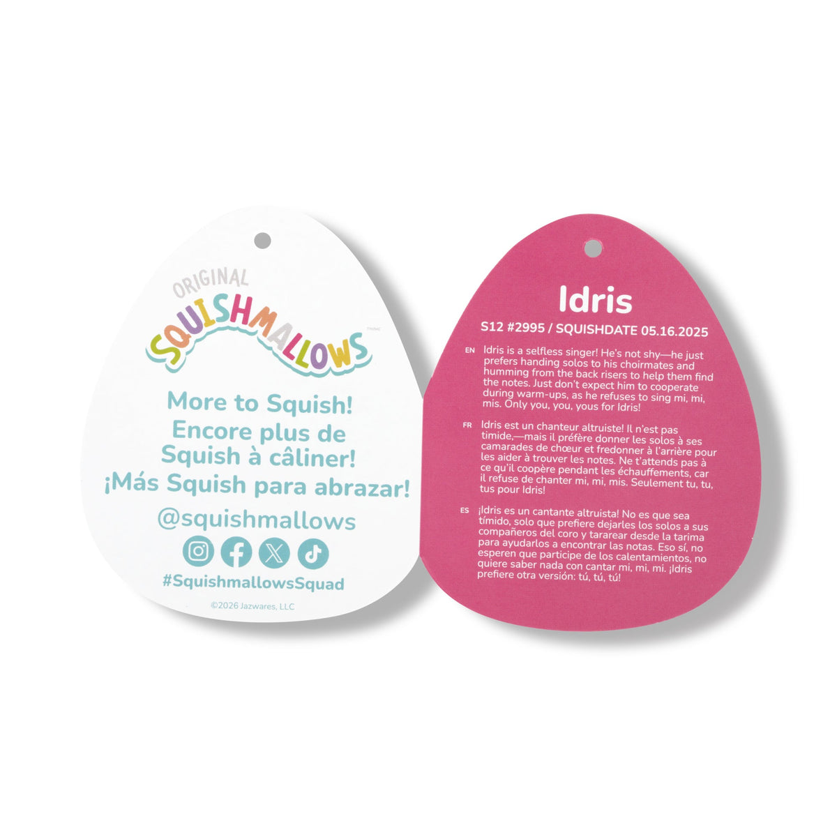 Squishmallows 12" Idris the Red and Off-White Cow | Jazwares