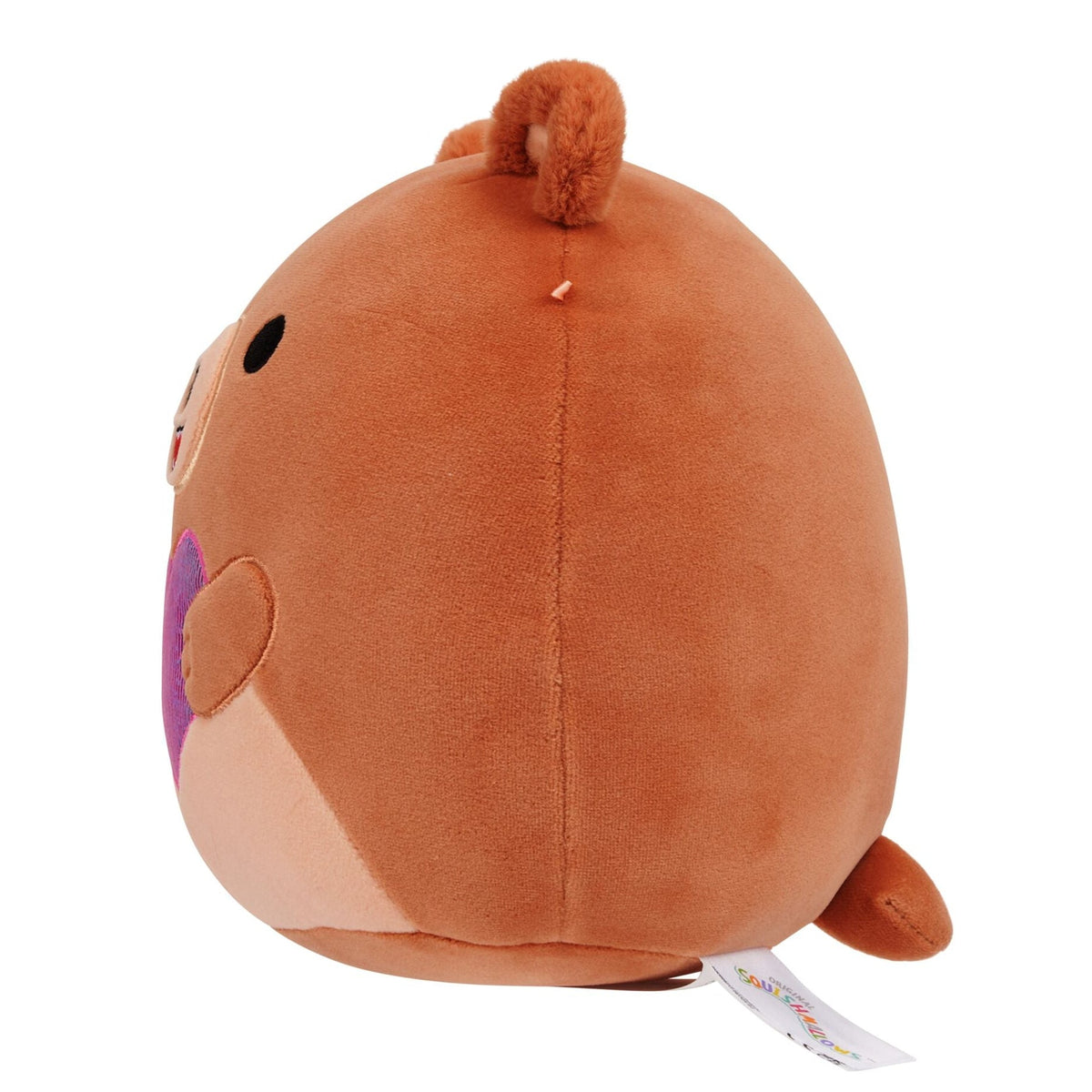 Squishmallows 8" Stokely the Brown Kodiak Bear Holding a Heart | Jazwares