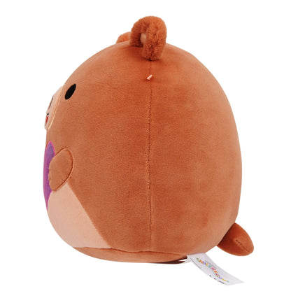 Squishmallows 8" Stokely the Brown Kodiak Bear Holding a Heart | Jazwares