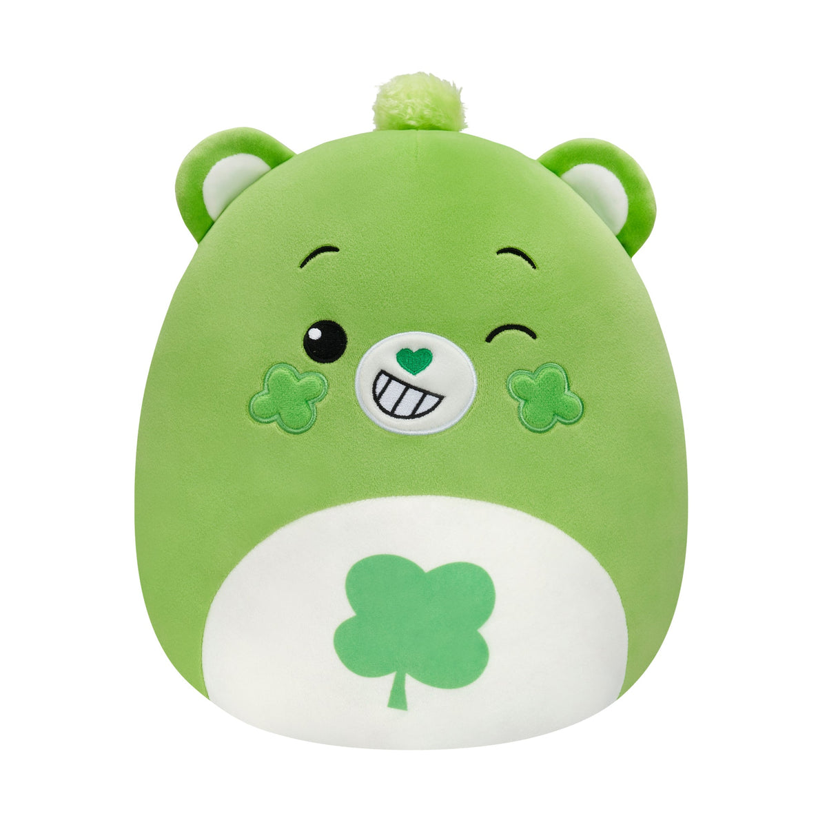 Squishmallows Care Bears 12" Good Luck Bear | Jazwares