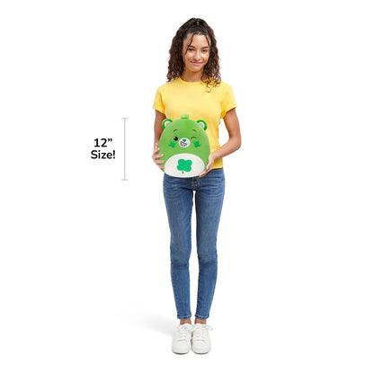 Squishmallows Care Bears 12" Good Luck Bear | Jazwares