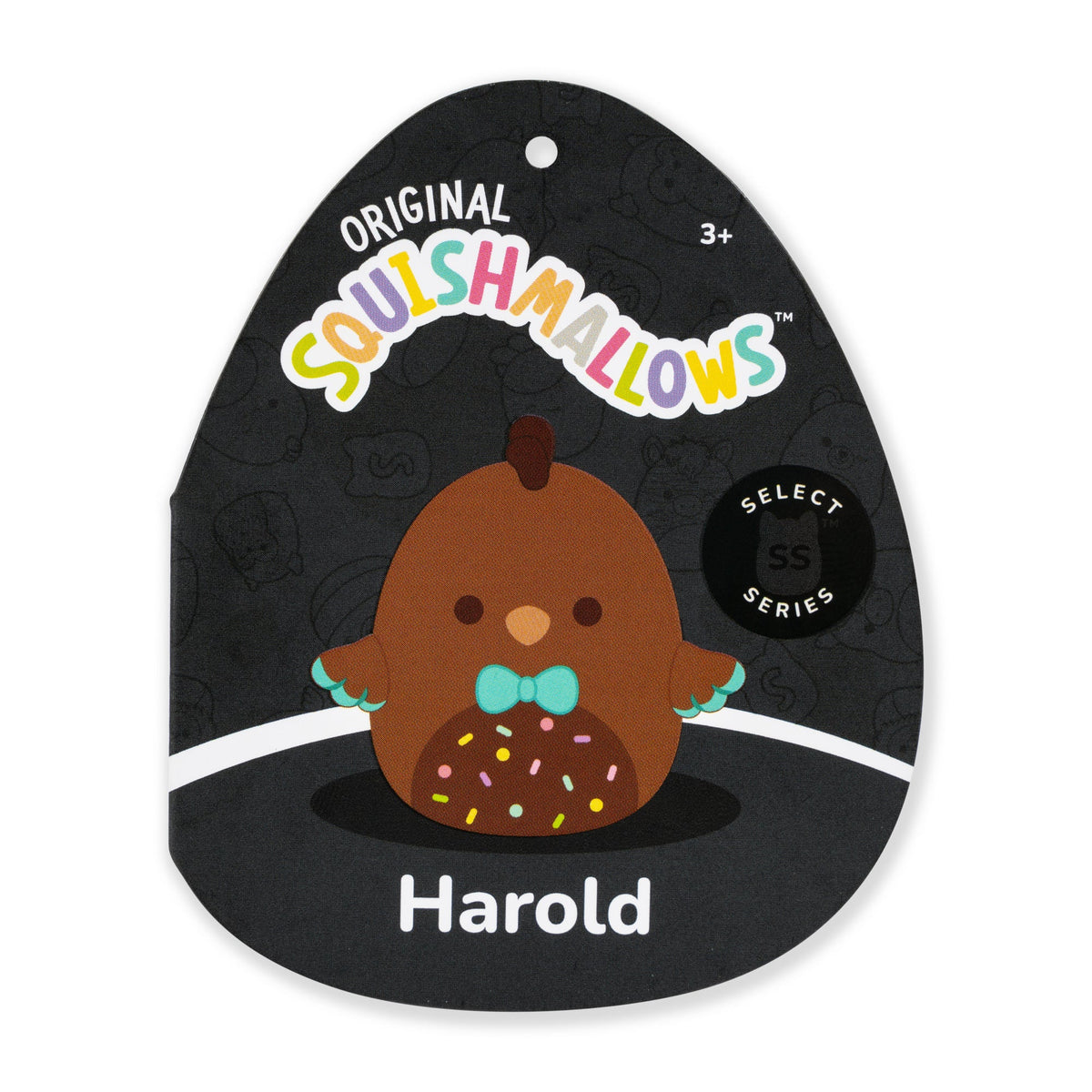 Squishmallows 8" Harold the Chocolate Chick with Bowtie | Jazwares