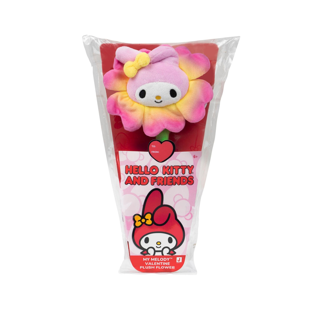Hello Kitty and Friends 14" Plush Flower 2-Pack - My Melody & Kuromi | Jazwares