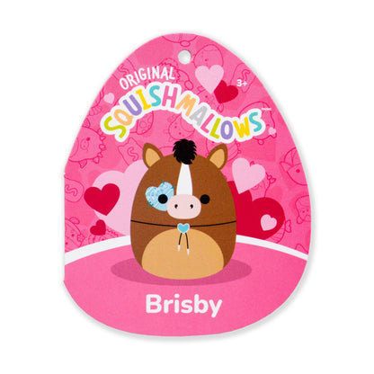 Squishmallows 12" Brisby the Brown Horse with Bolo Tie and Heart Eyepatch | Jazwares