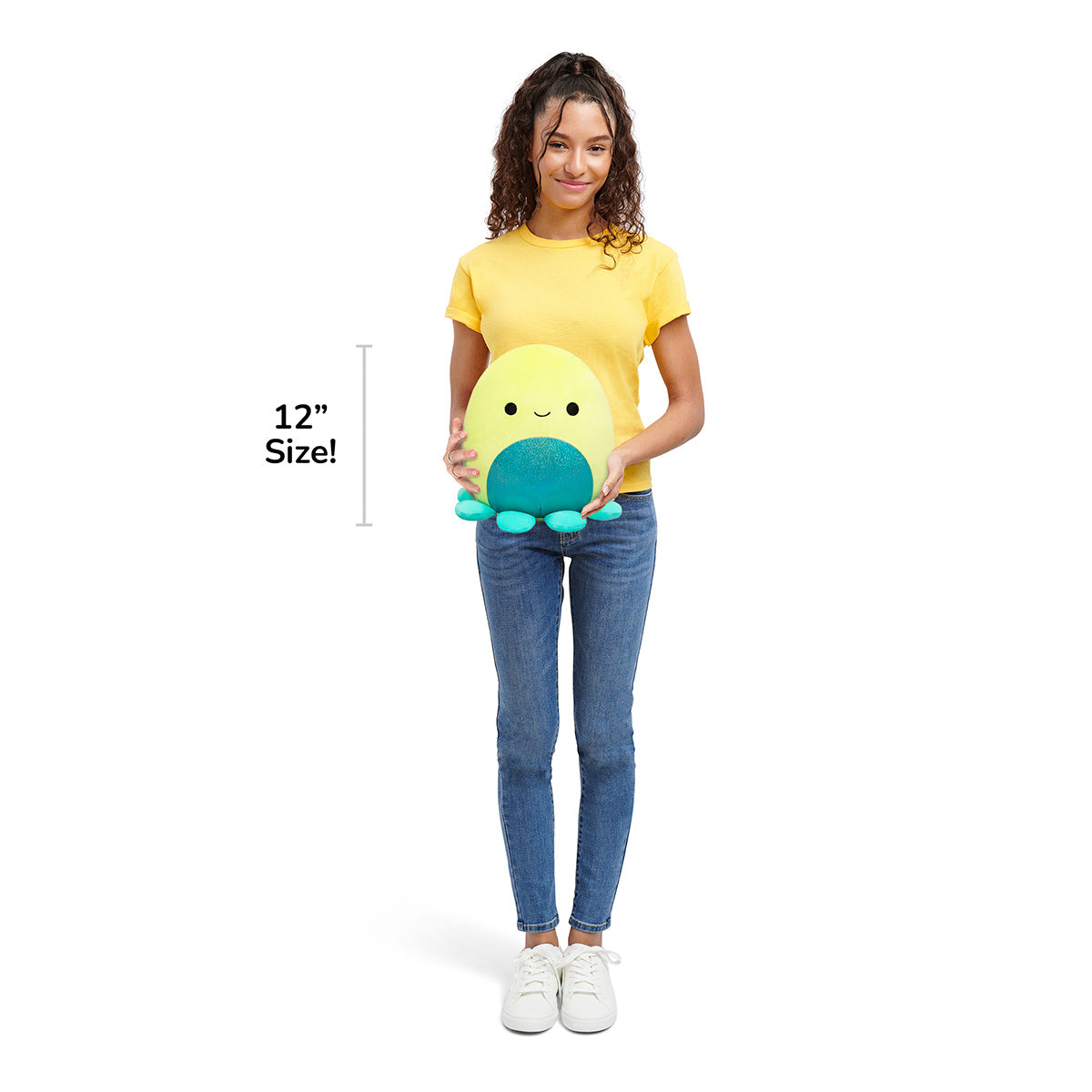 Squishmallows 12" Orphie the Lime Green Octopus with Teal Tentacles | Jazwares