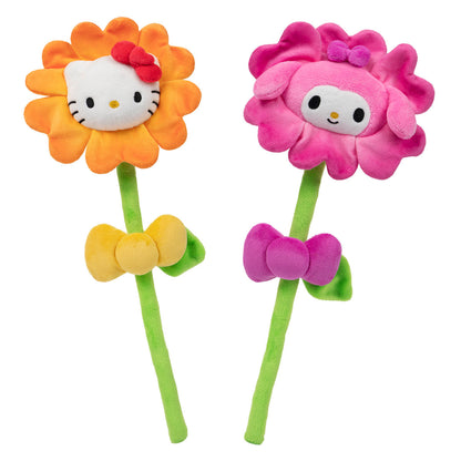 Hello Kitty and Friends 14" Plush Flower 2-Pack - Hello Kitty & My Melody | Jazwares