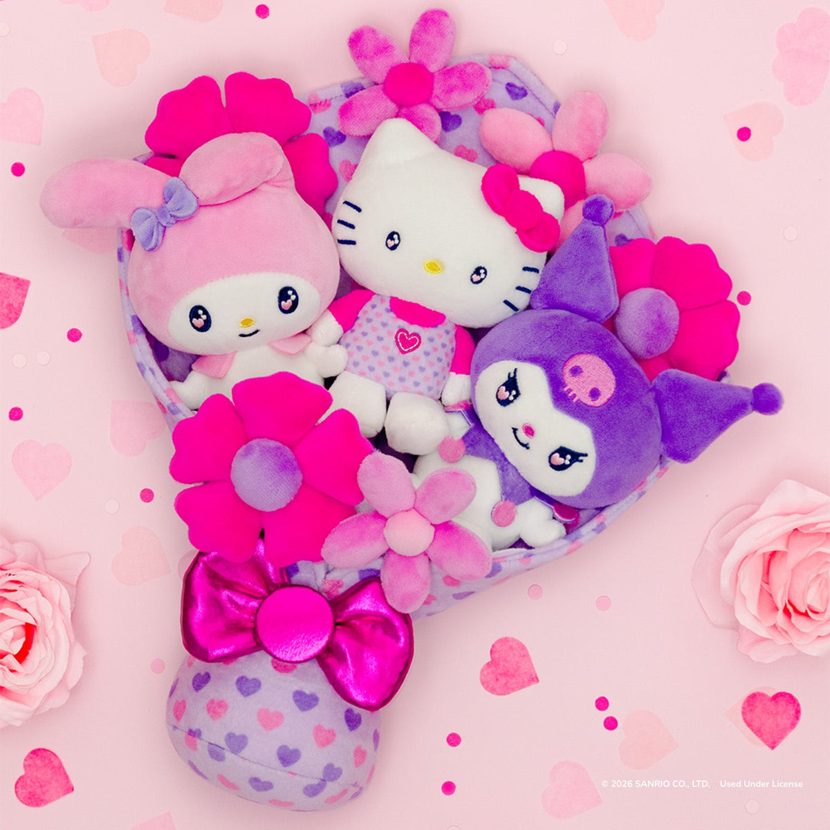 Hello Kitty and Friends 12" Plush Special Valentine’s Bouquet | Jazwares