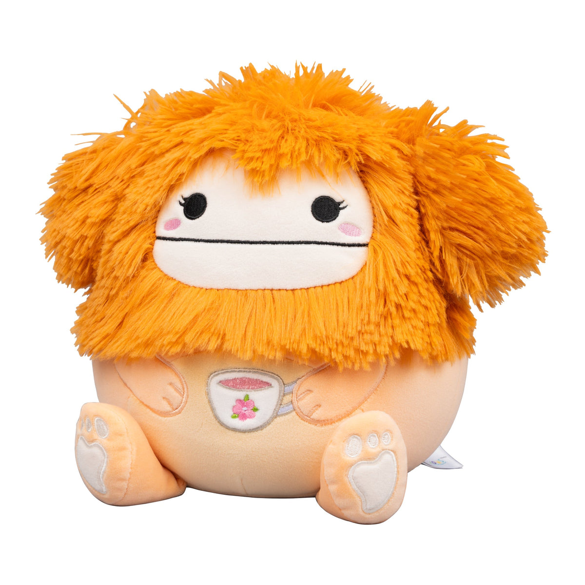 Squishmallows 8" Shasta the Peach Bigfoot Holding Teacup | Jazwares