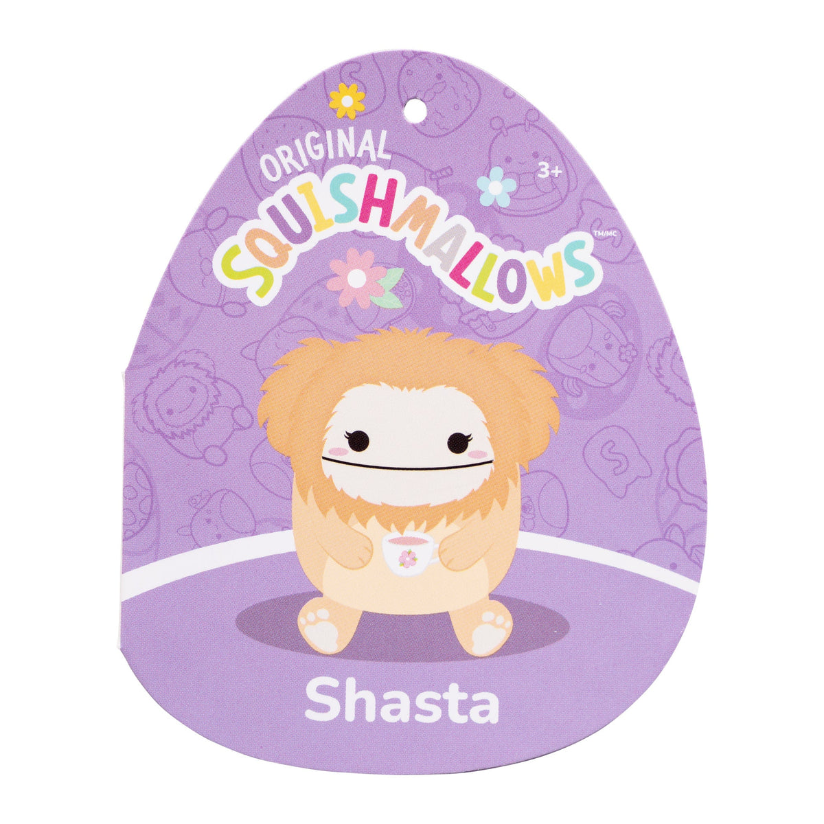 Squishmallows 8" Shasta the Peach Bigfoot Holding Teacup | Jazwares