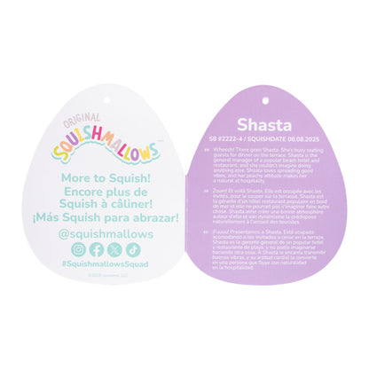 Squishmallows 8" Shasta the Peach Bigfoot Holding Teacup | Jazwares