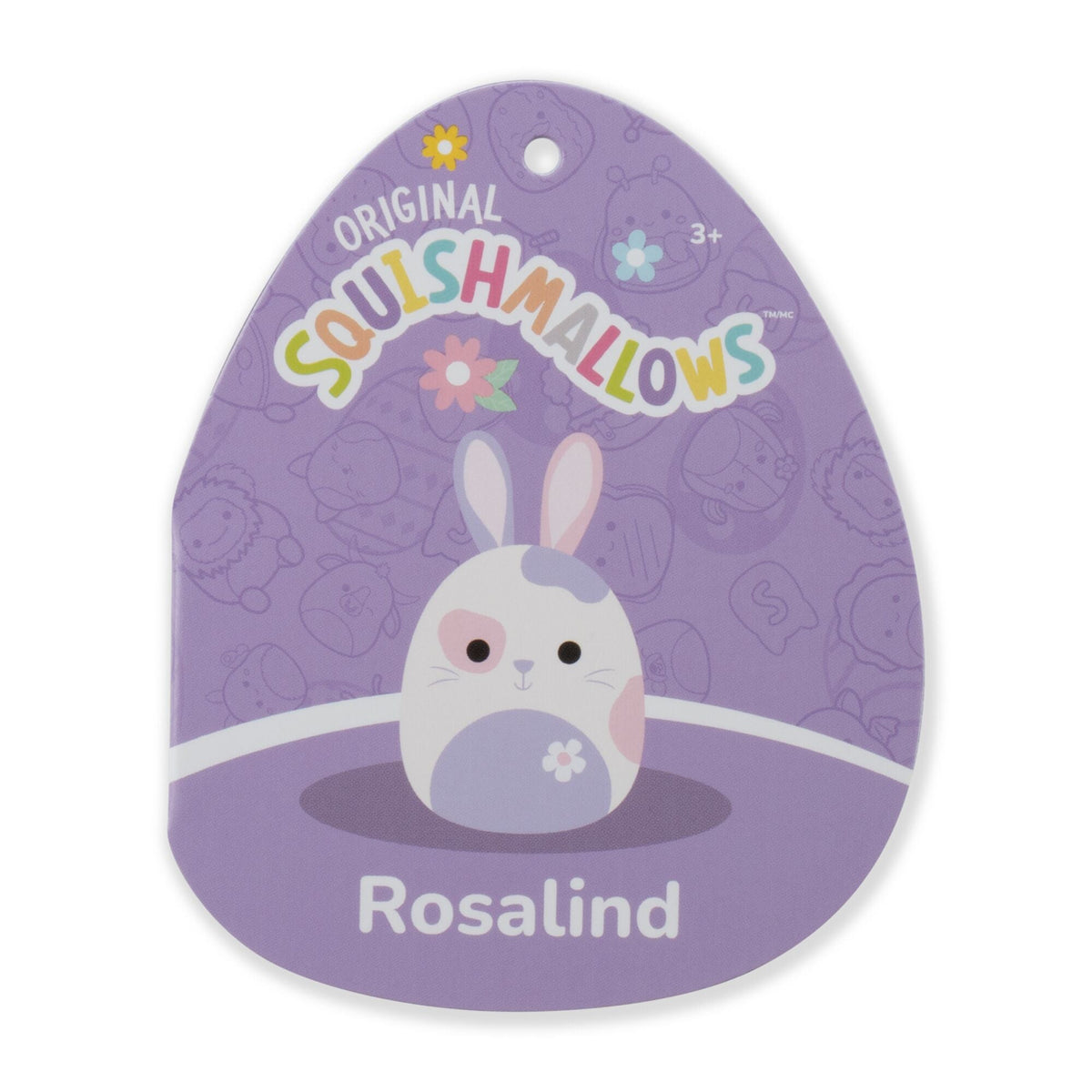Squishmallows 8" Rosalind the Pink and Periwinkle Dutch Rabbit | Jazwares
