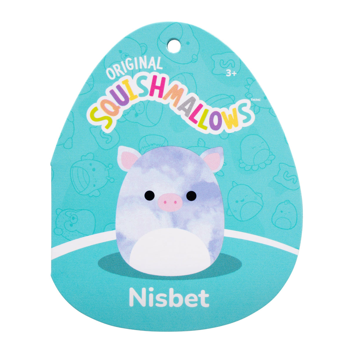 Squishmallows 12" Nisbet the Blue Tie Dye Pig | Jazwares