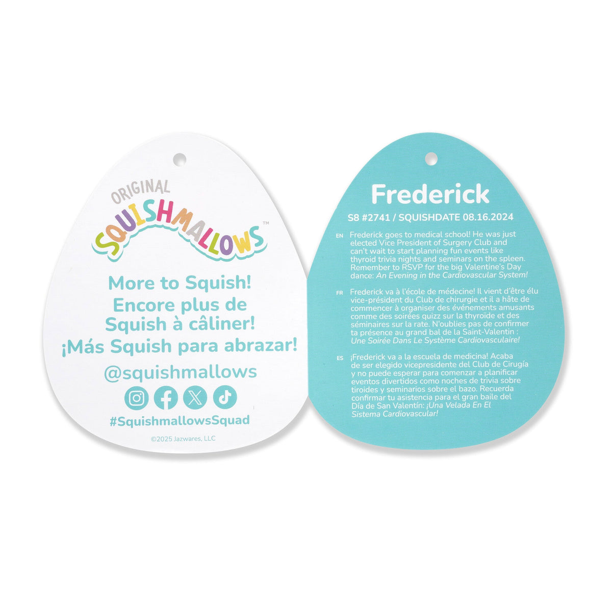 Squishmallows 8" Frederick the Eggplant Cow | Jazwares