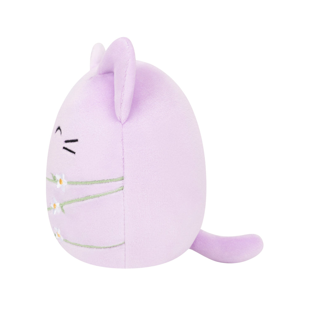 Squishmallows 8" Mak the Lavender Cat Wrapped with Flower Stems | Jazwares