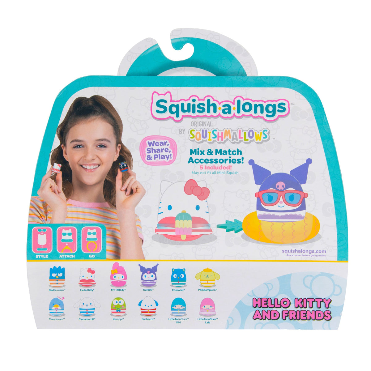 Squish-a-longs Hello Kitty and Friends Pool Party 12-Pack | Jazwares