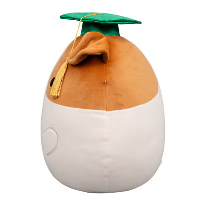 Squishmallows 12" Brenden the Jack Russell Terrier with Green Graduation | Jazwares
