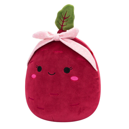 Squishmallows Claudia the Purple Beet with Pink Headband| Jazwares