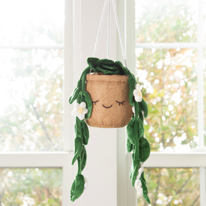 Greenhouse by Russ 8"Hanging Plant with Flowers Plush | Jazwares