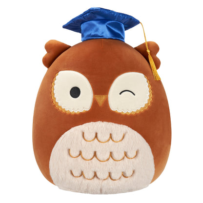 Squishmallows 12" Arella the Brown Owl in Graduation Cap | Jazwares
