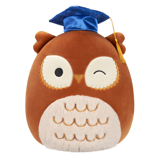 Squishmallows 12" Arella the Brown Owl in Graduation Cap | Jazwares