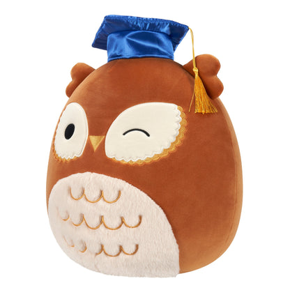Squishmallows 12" Arella the Brown Owl in Graduation Cap | Jazwares