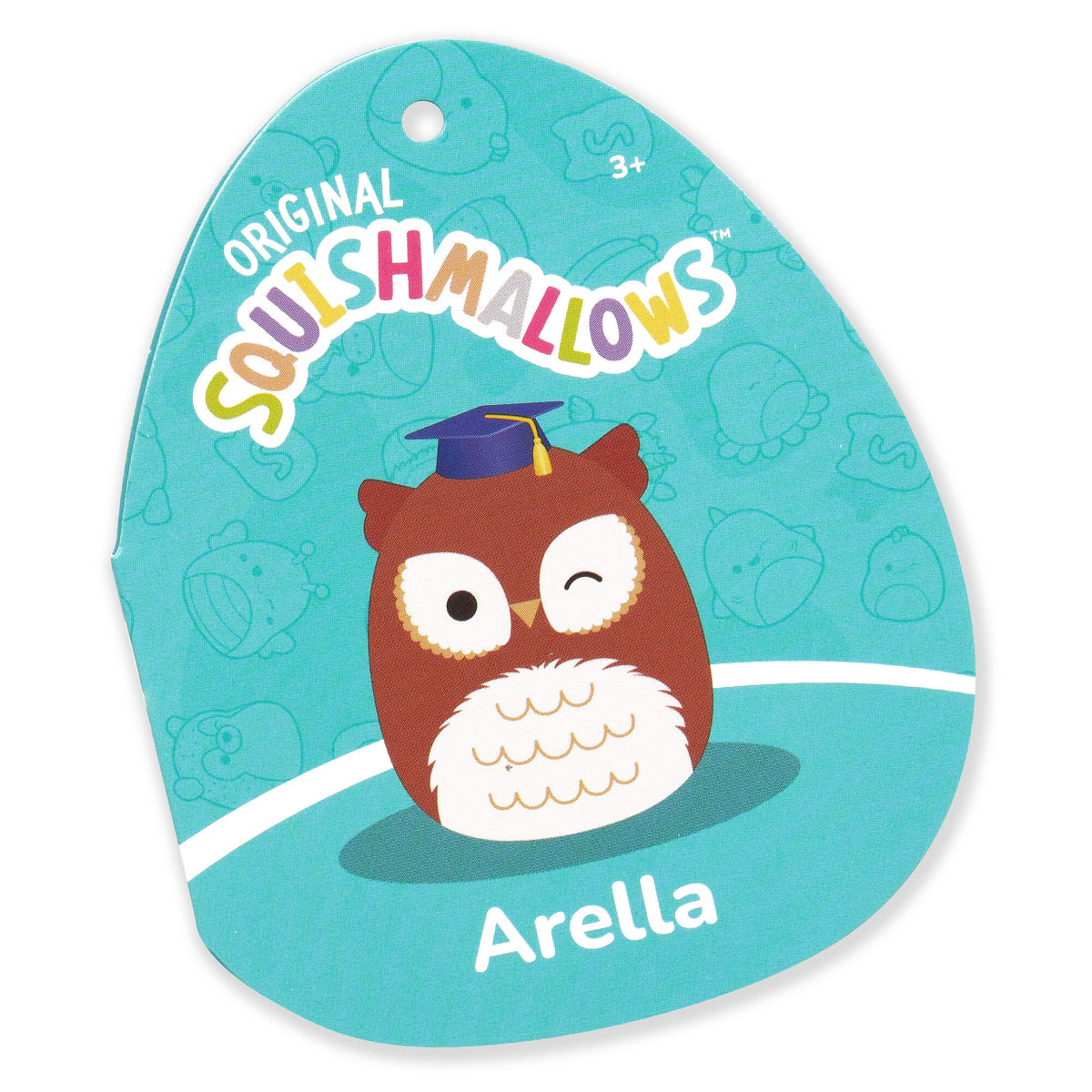 Squishmallows 12" Arella the Brown Owl in Graduation Cap | Jazwares