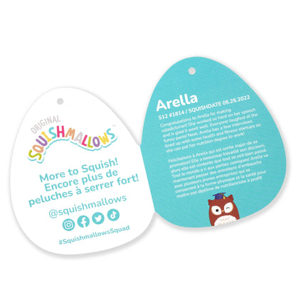 Squishmallows 12" Arella the Brown Owl in Graduation Cap | Jazwares