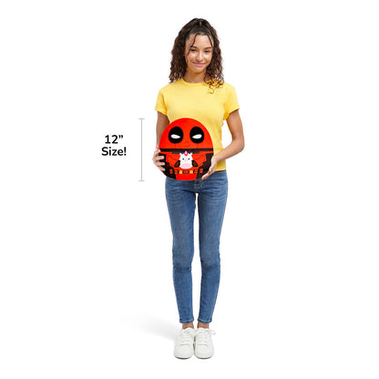 Squishmallows 12" Deadpool Holding Unicorn | Jazwares