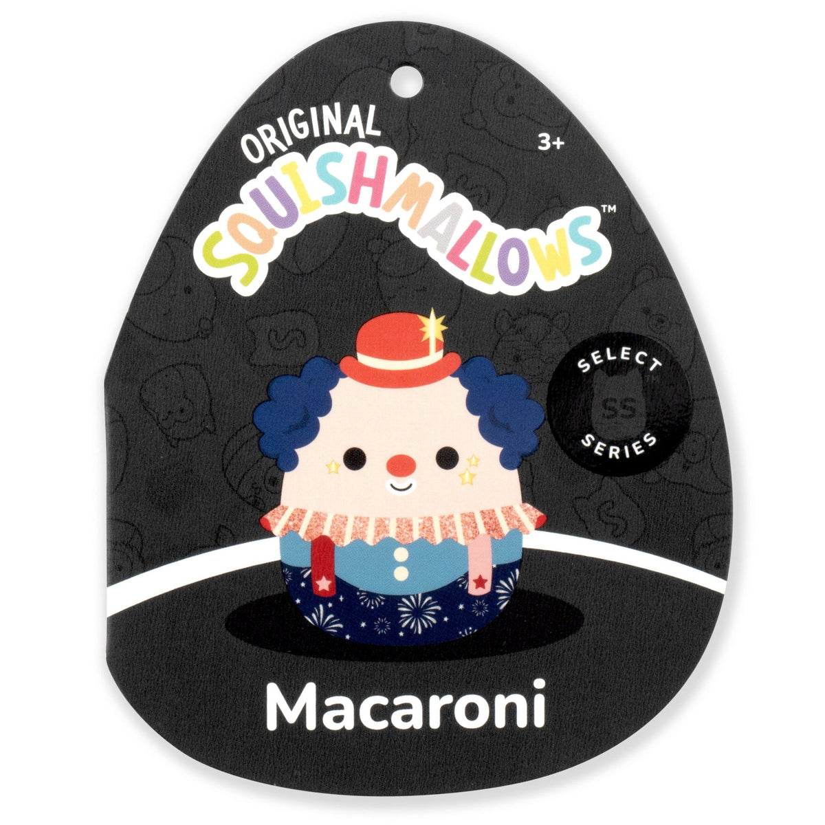 Squishmallows 8" Select Series Macaroni the Firework Clown | Jazwares