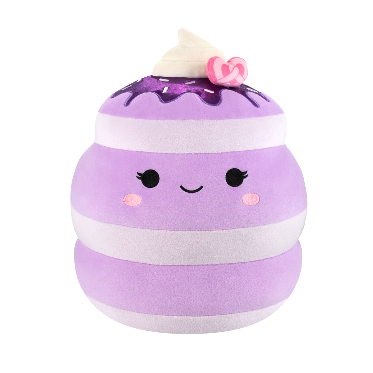 Squishmallows 12" Una the Ube Pancakes with Pink Pretzel | Jazwares