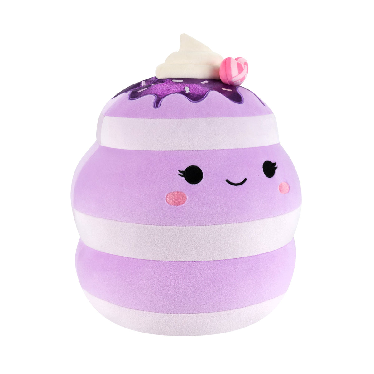 Squishmallows 12" Una the Ube Pancakes with Pink Pretzel | Jazwares