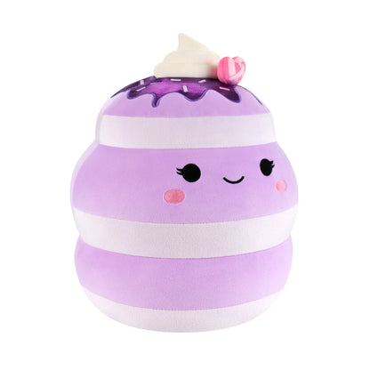 Squishmallows 12" Una the Ube Pancakes with Pink Pretzel | Jazwares