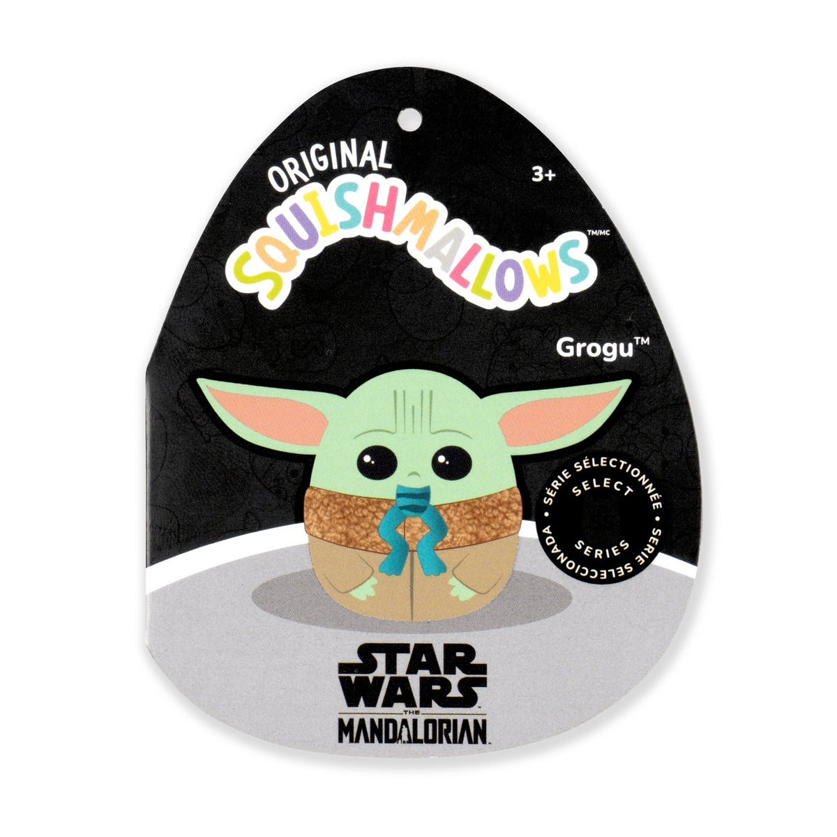 Squishmallows 8" Select Series Star Wars Grogu Eating Frog | Jazwares