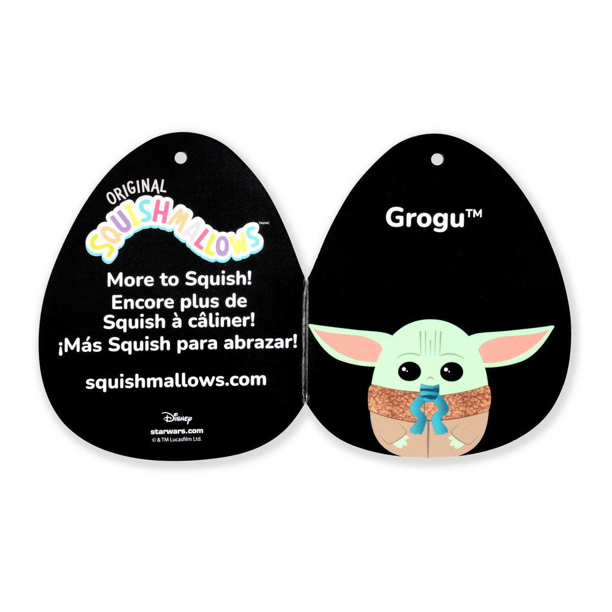 Squishmallows 8" Select Series Star Wars Grogu Eating Frog | Jazwares