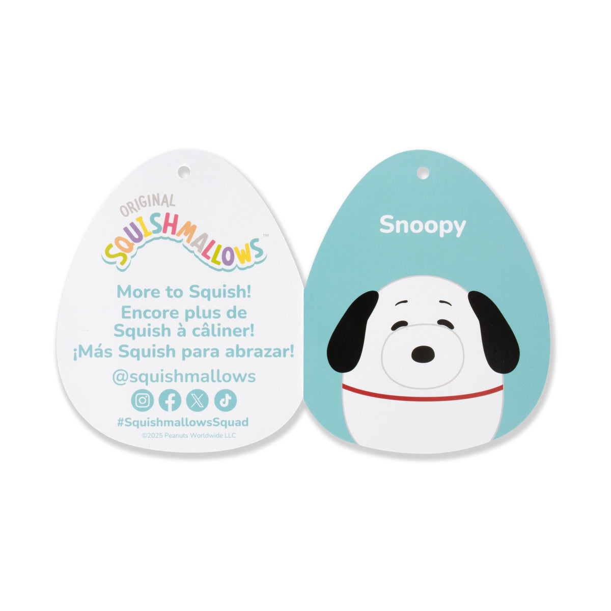 Squishmallows Peanuts 12-Inch Snoopy Plush | Jazwares