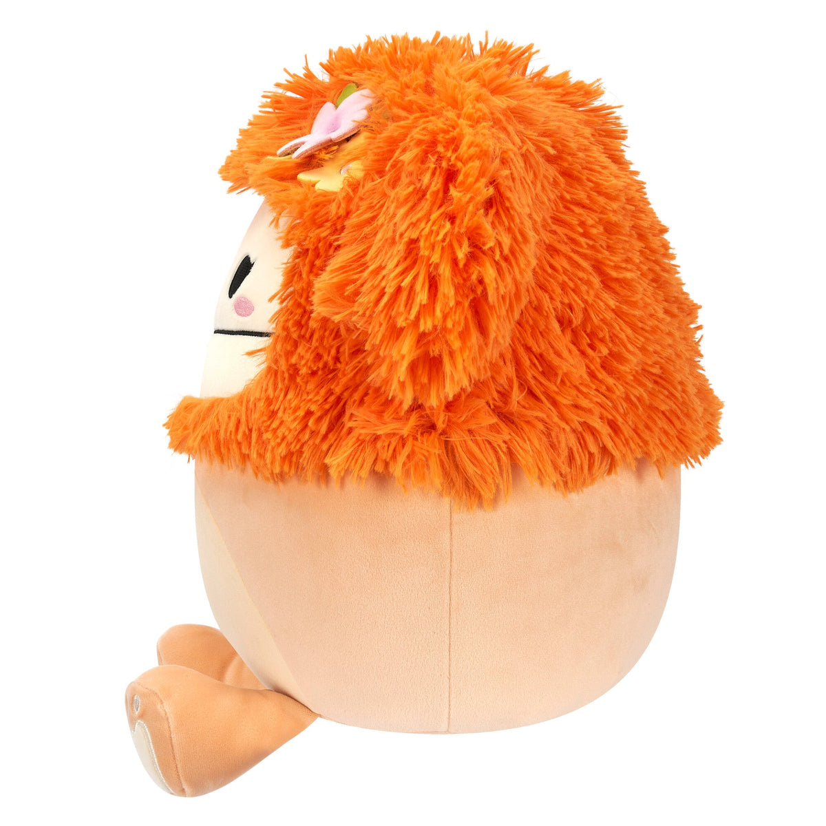 Squishmallows 12" Shasta the Peach Bigfoot with Tropical Flower | Jazwares