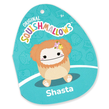 Squishmallows 12" Shasta the Peach Bigfoot with Tropical Flower | Jazwares