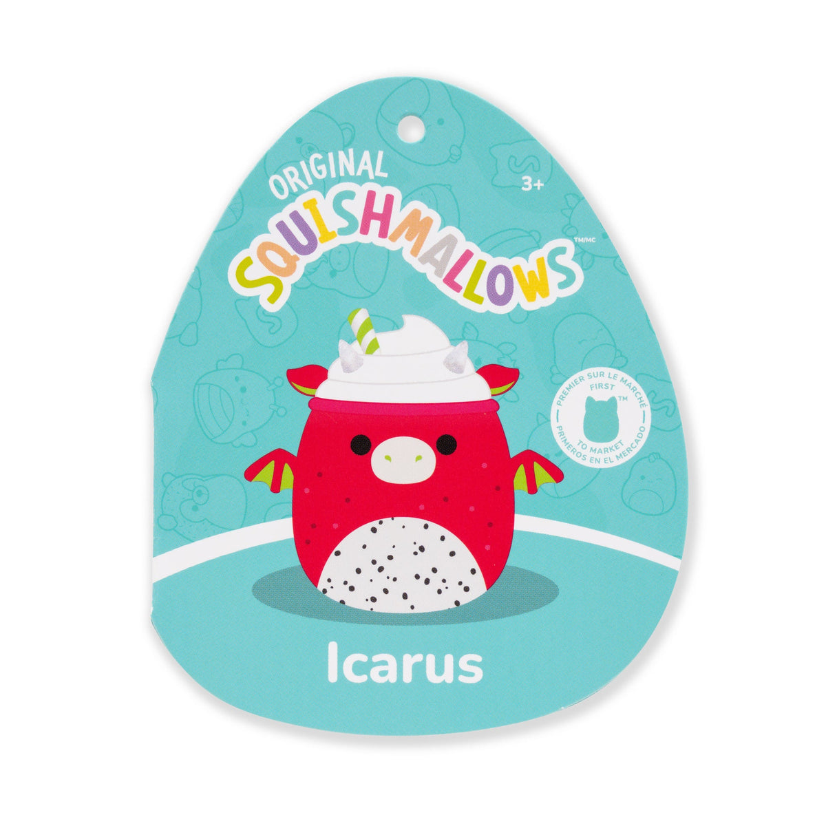 Squishmallows 14" Icarus the Dragon Fruit Drink | Jazwares