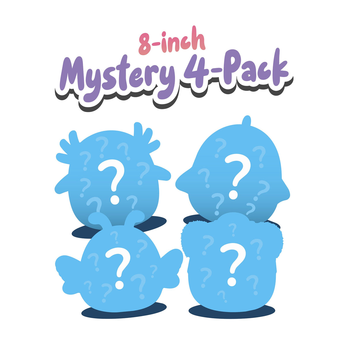 Squishmallows 4 Pack Mystery Box | Jazwares