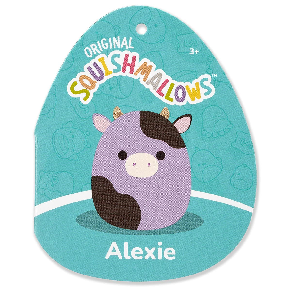 Squishmallows 24" Alexie the Purple and Black Cow | Jazwares