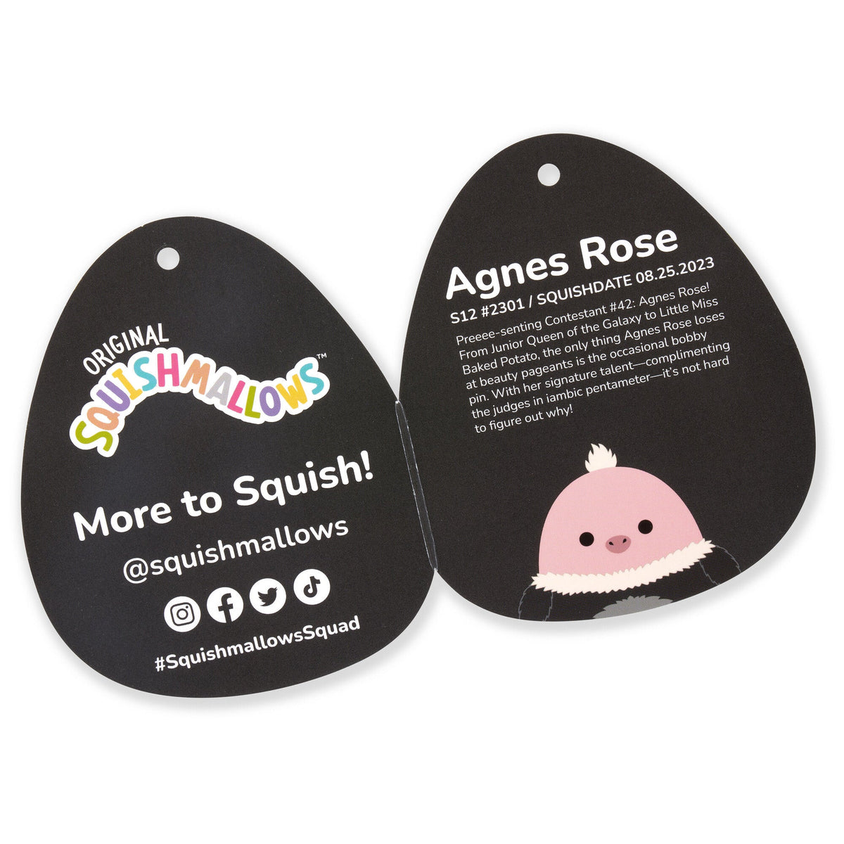 Squishmallows 12" Agnes Rose the Ostrich | Jazwares