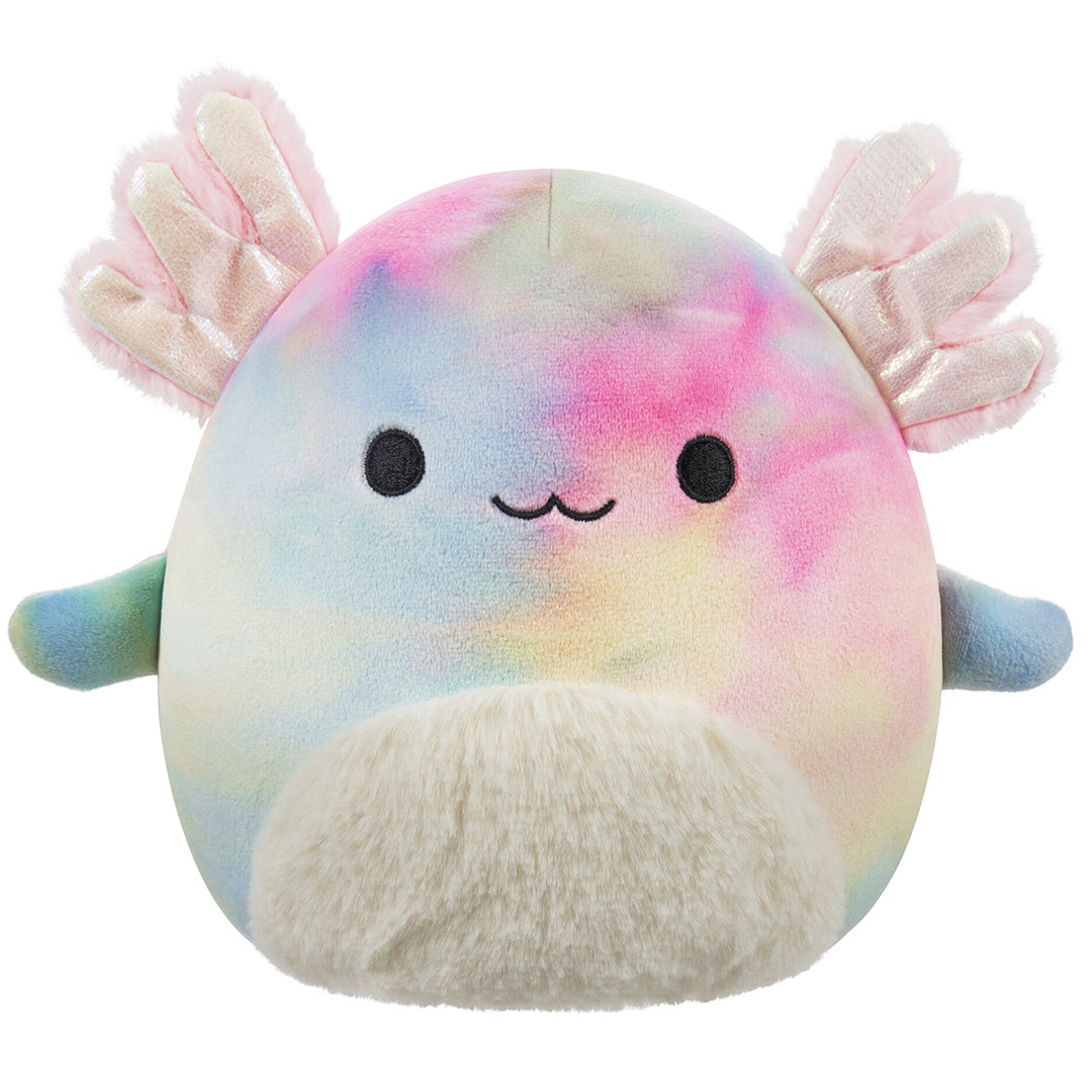 Squishmallows 11" Tinley the Rainbow Tie-Dye Axolotl | Jazwares