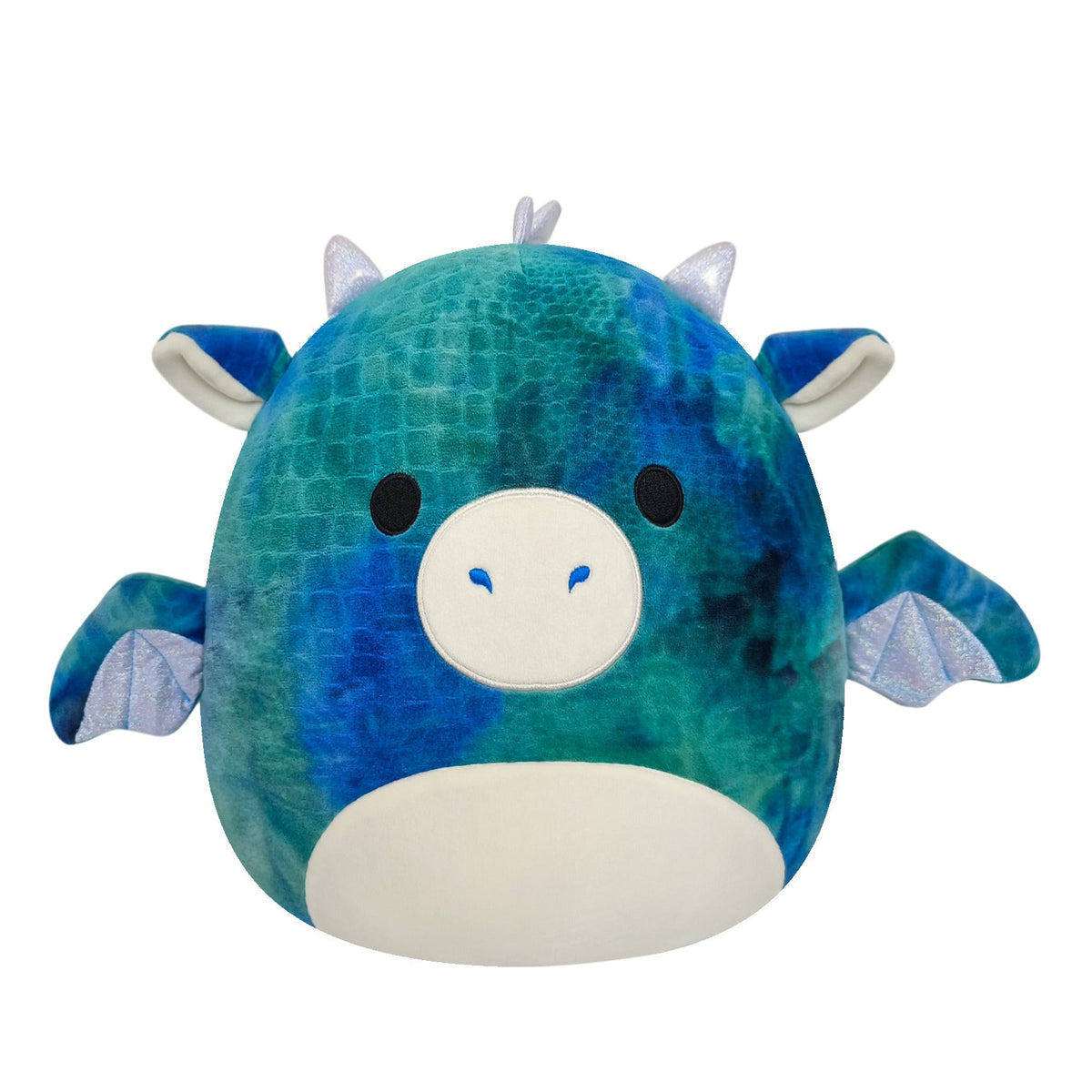 Squishmallows 14" Dominic the Blue Textured Dragon | Jazwares
