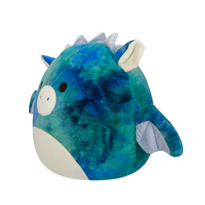 Squishmallows 14" Dominic the Blue Textured Dragon | Jazwares